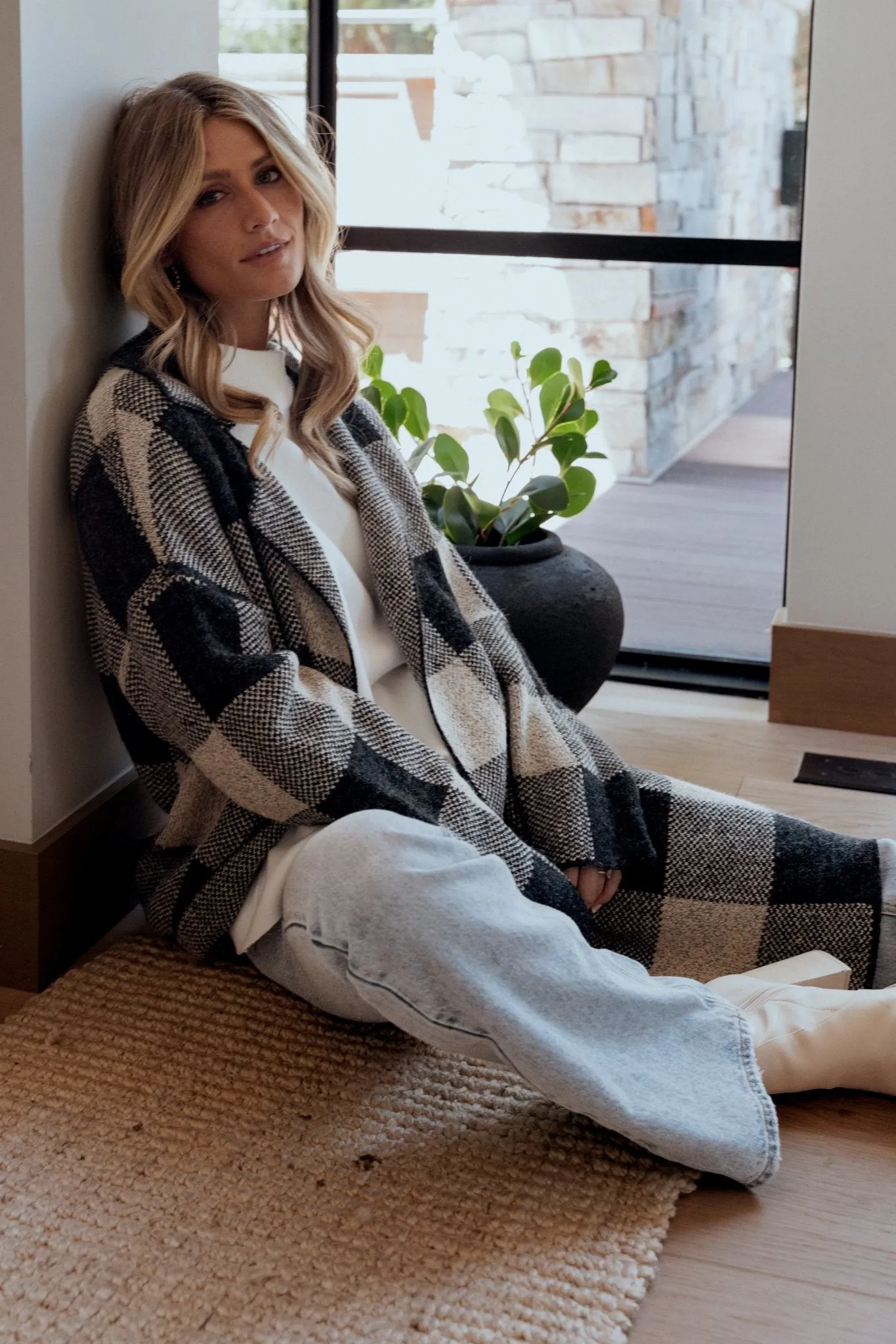 Toronto Cardigan | Black + Taupe sold by Baltic Born product image thumbnail 2