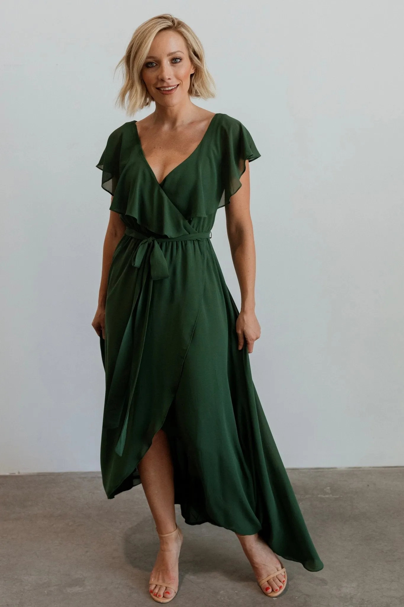 Katya Ruffle Maxi Dress | Evergreen sold by Baltic Born product image thumbnail 2