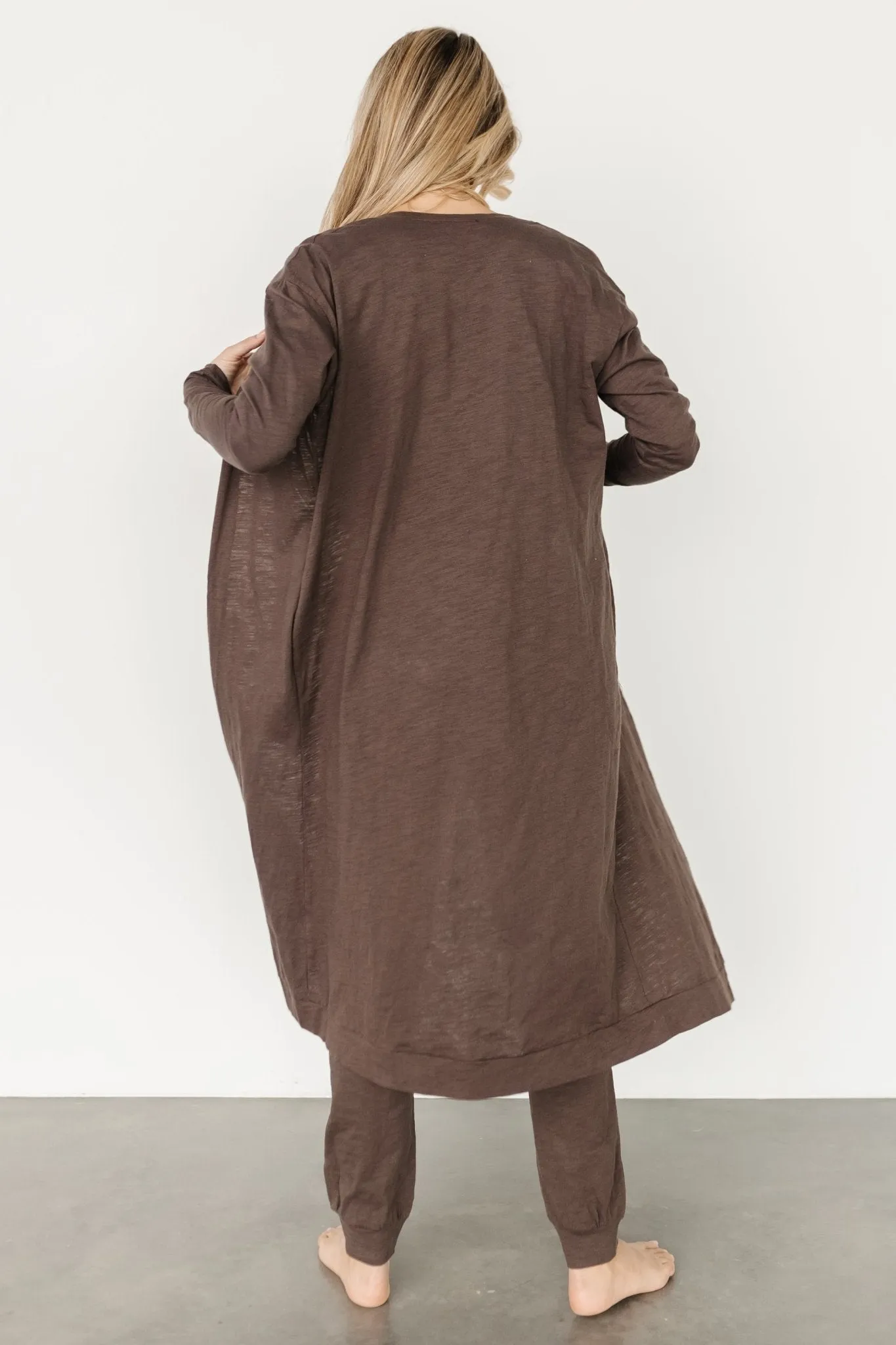 Janae Jumpsuit + Cardigan Set | Mocha sold by Baltic Born product image thumbnail 4