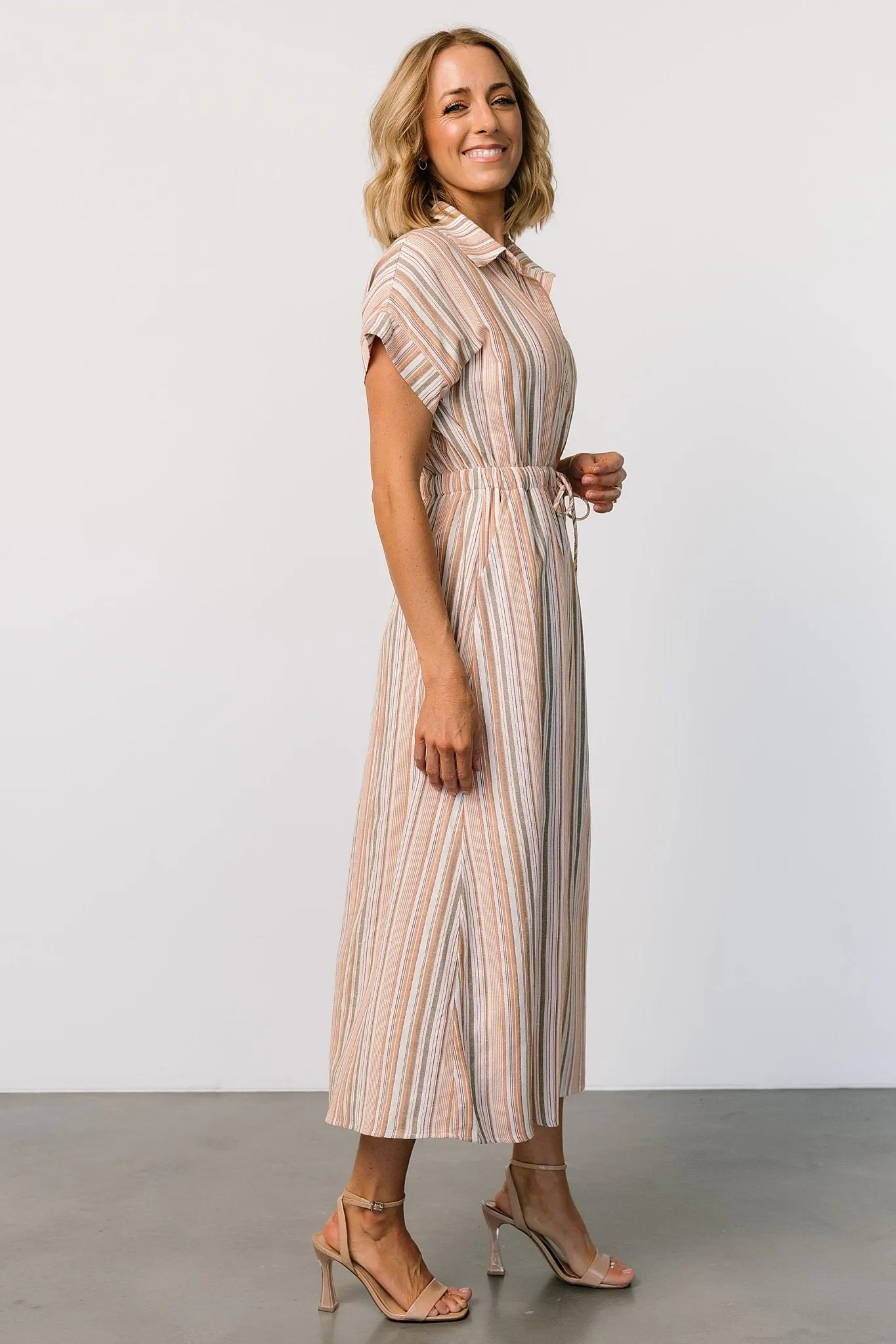 Carole Midi Dress | Multi Stripe sold by Baltic Born product image thumbnail 2