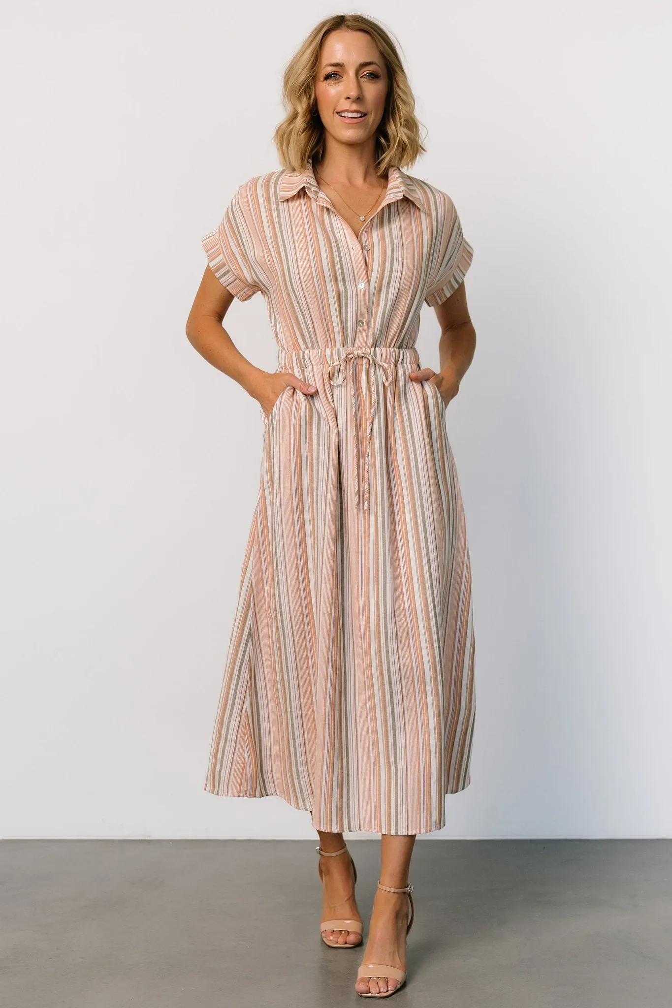 Carole Midi Dress | Multi Stripe sold by Baltic Born product image thumbnail 4