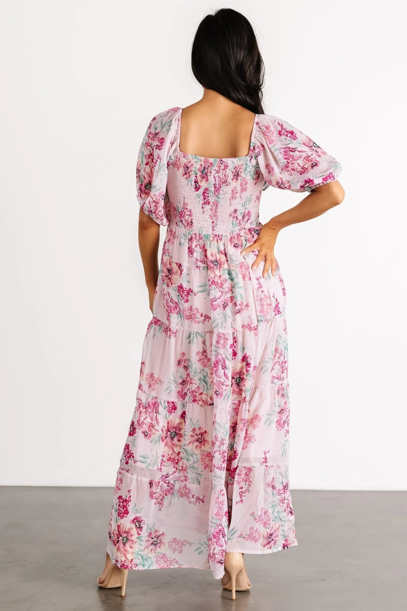 South of France Maxi Dress | Blush Floral sold by Baltic Born product image thumbnail 5