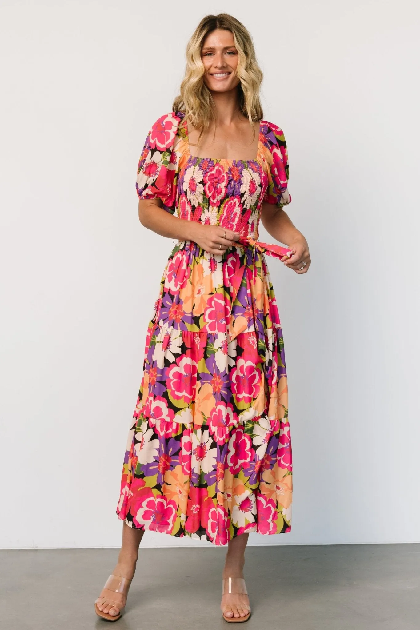 Mazatlan Maxi Dress | Vibrant Floral sold by Baltic Born