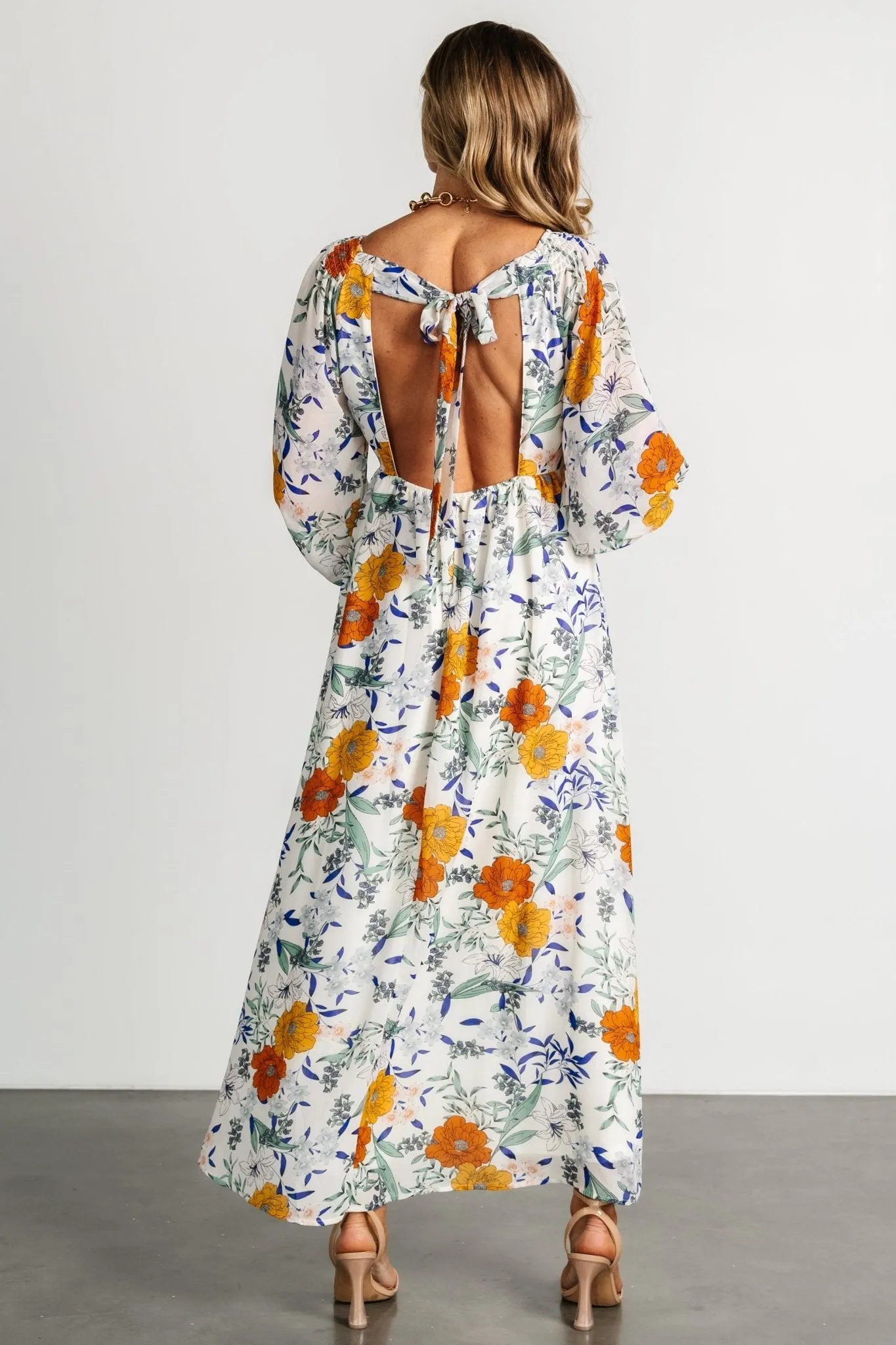 Maisie Maxi Dress | Cream Floral sold by Baltic Born product image thumbnail 2