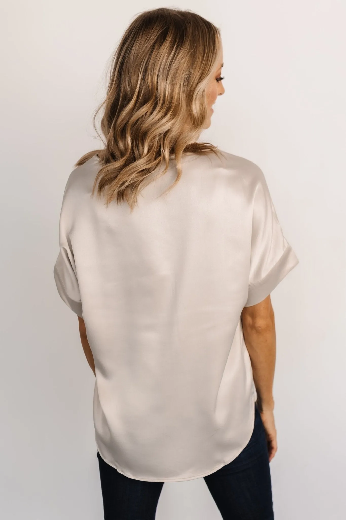 Rory Satin Top | Pearl sold by Baltic Born product image thumbnail 4