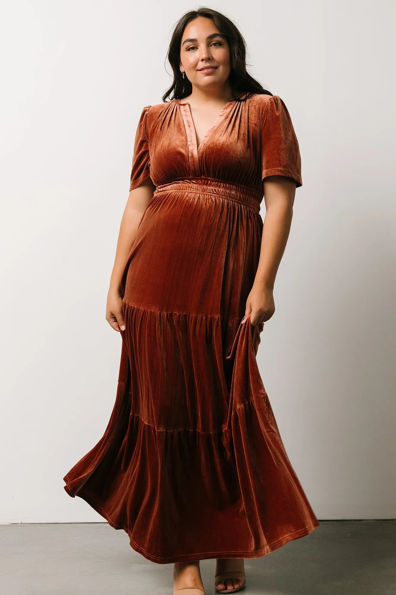 Artemis Velvet Maxi Dress | Dark Spice sold by Baltic Born product image thumbnail 3