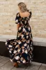 Southampton Smocked Maxi Dress | Navy Multi Floral sold by Baltic Born