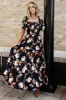 Southampton Smocked Maxi Dress | Navy Multi Floral sold by Baltic Born