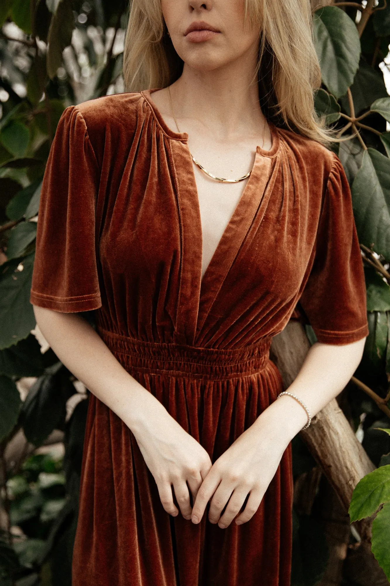 Artemis Velvet Maxi Dress | Dark Spice sold by Baltic Born product image thumbnail 4