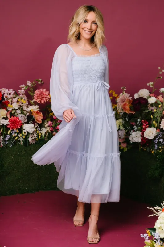 Katrina Tulle Maxi Dress | Peri Blue sold by Baltic Born