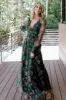 Layla Tulle Maxi Dress | Green + Pink Floral sold by Baltic Born
