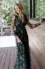 Layla Tulle Maxi Dress | Green + Pink Floral sold by Baltic Born