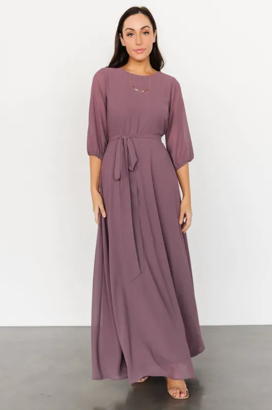 Rebecca Maxi Dress | Vintage Plum sold by Baltic Born