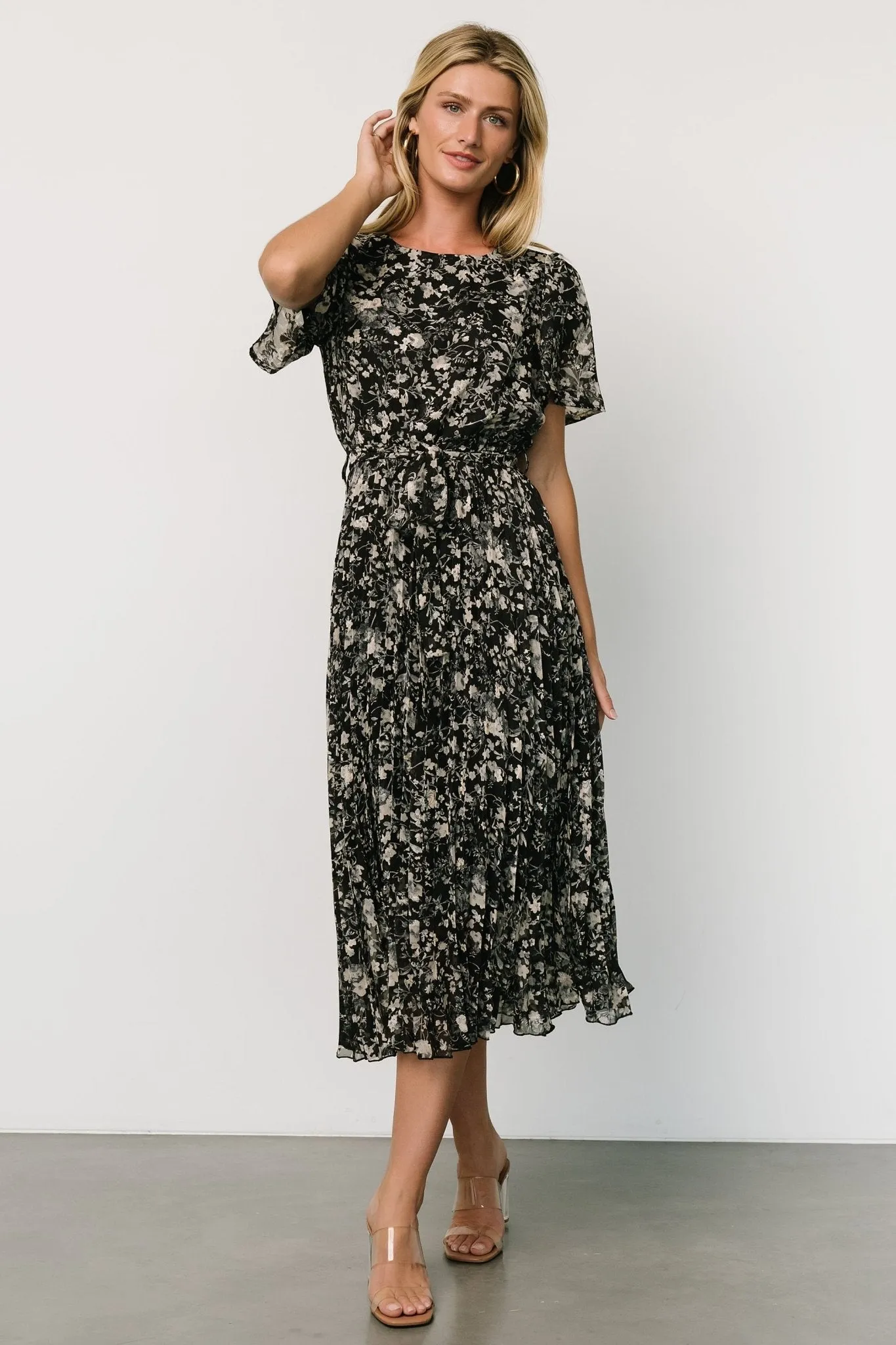 Alexandra Pleated Dress | Black + Slate sold by Baltic Born product image thumbnail 4