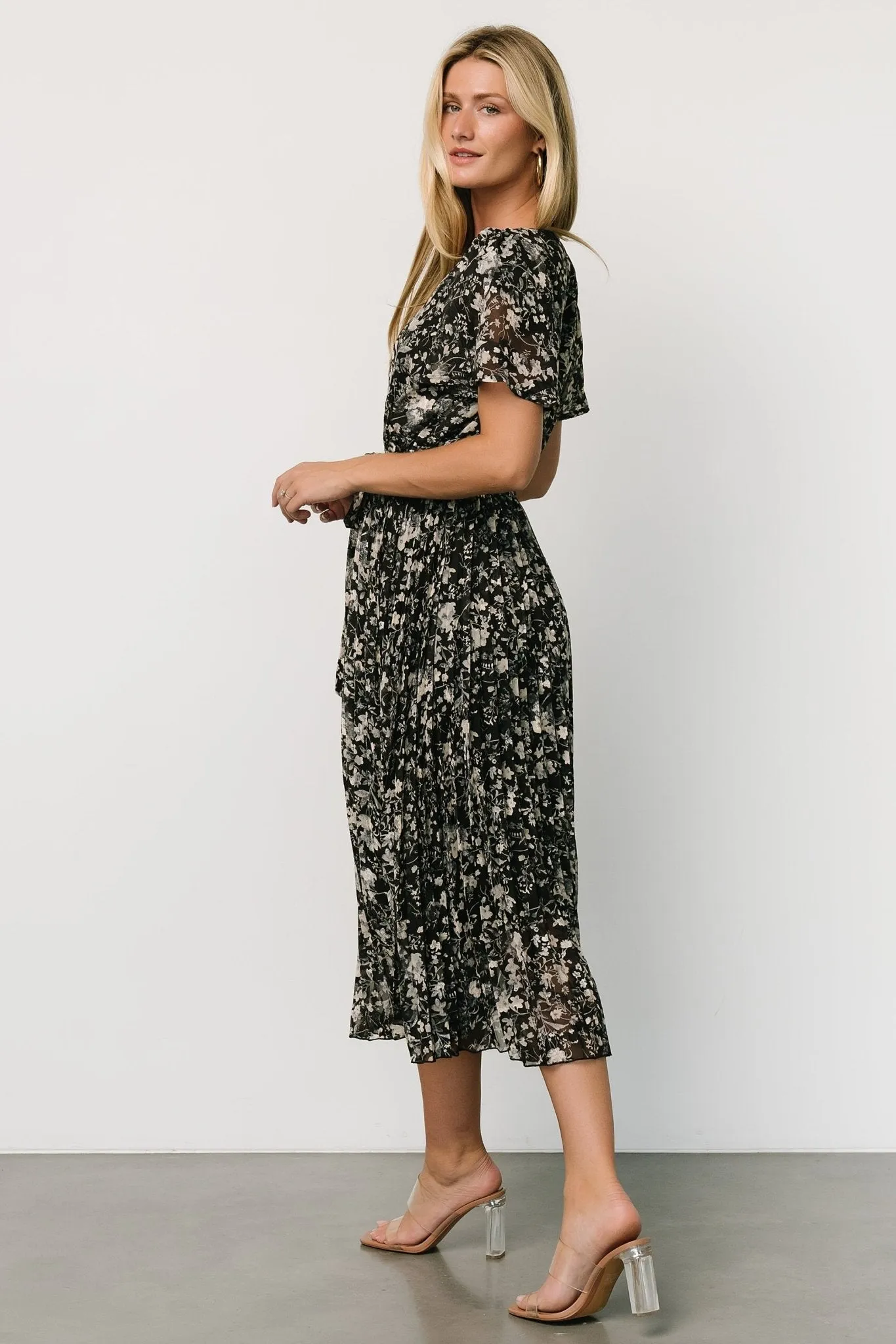 Alexandra Pleated Dress | Black + Slate sold by Baltic Born product image thumbnail 3