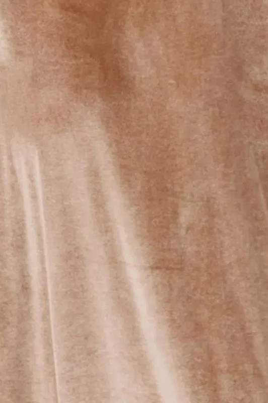 Fabric Swatch - Meghan Velvet | Champagne sold by Baltic Born