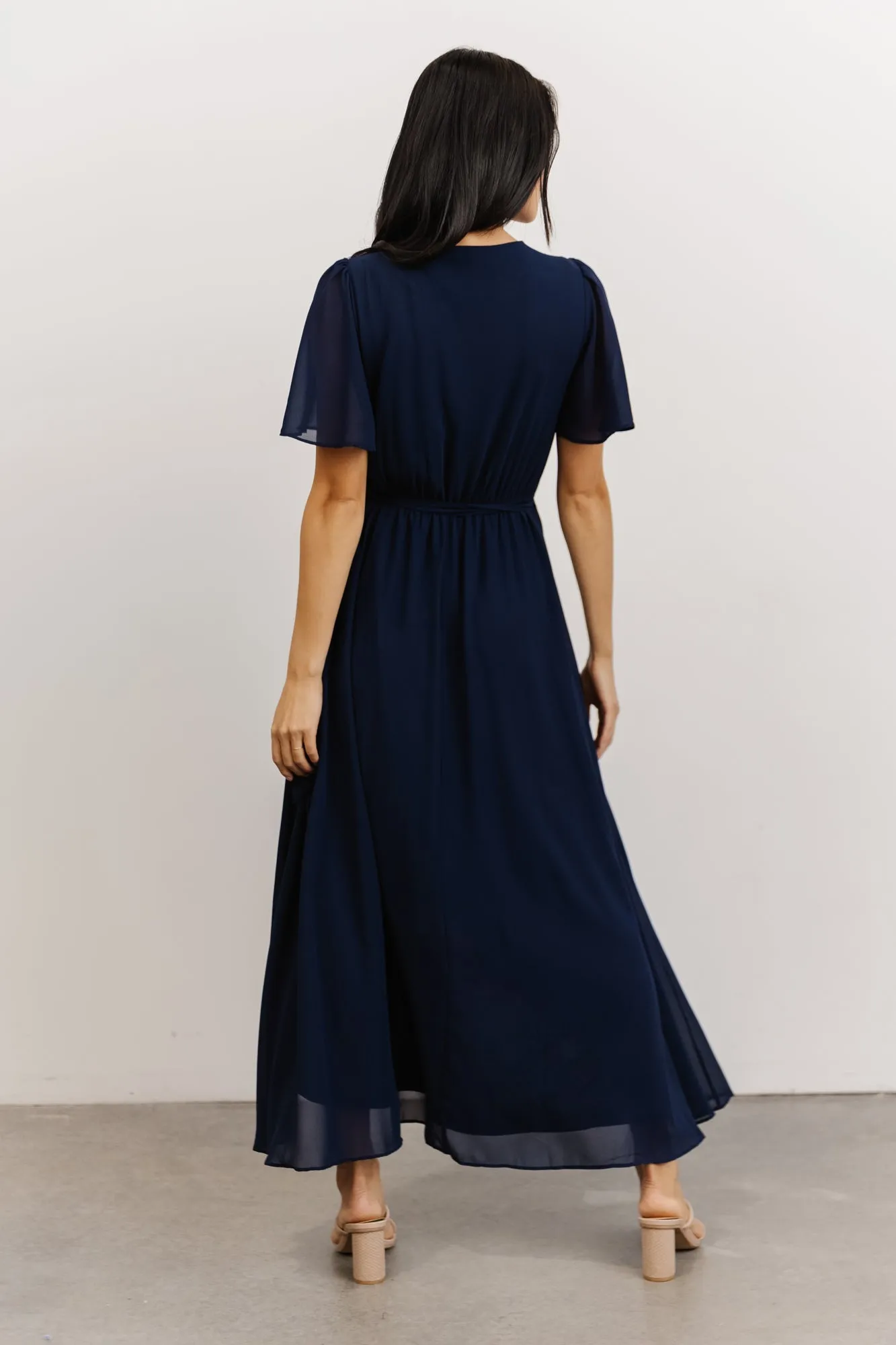 Waverly Wrap Dress | Navy sold by Baltic Born product image thumbnail 5