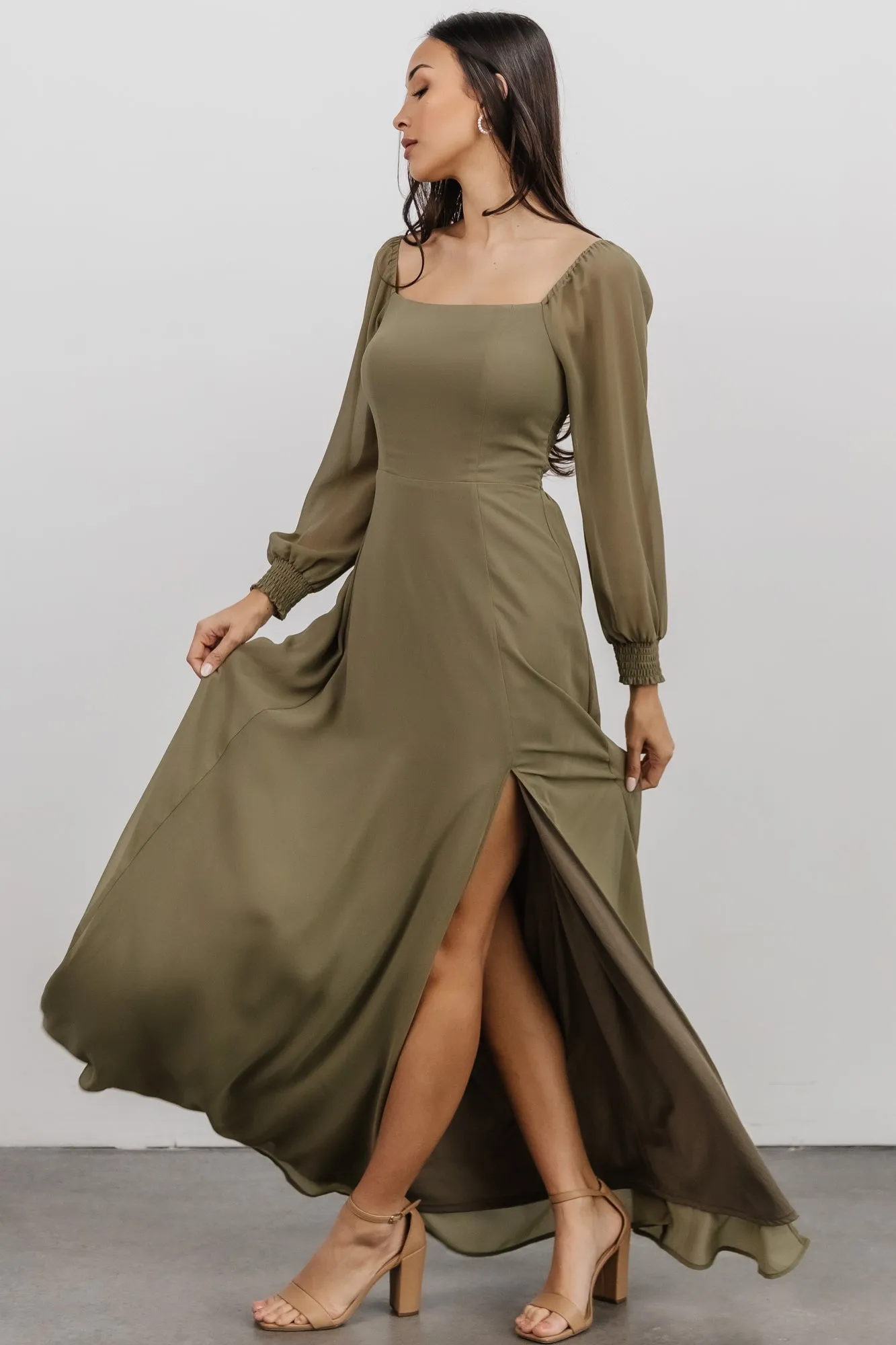 Giselle Maxi Dress | Dusty Olive sold by Baltic Born product image thumbnail 5