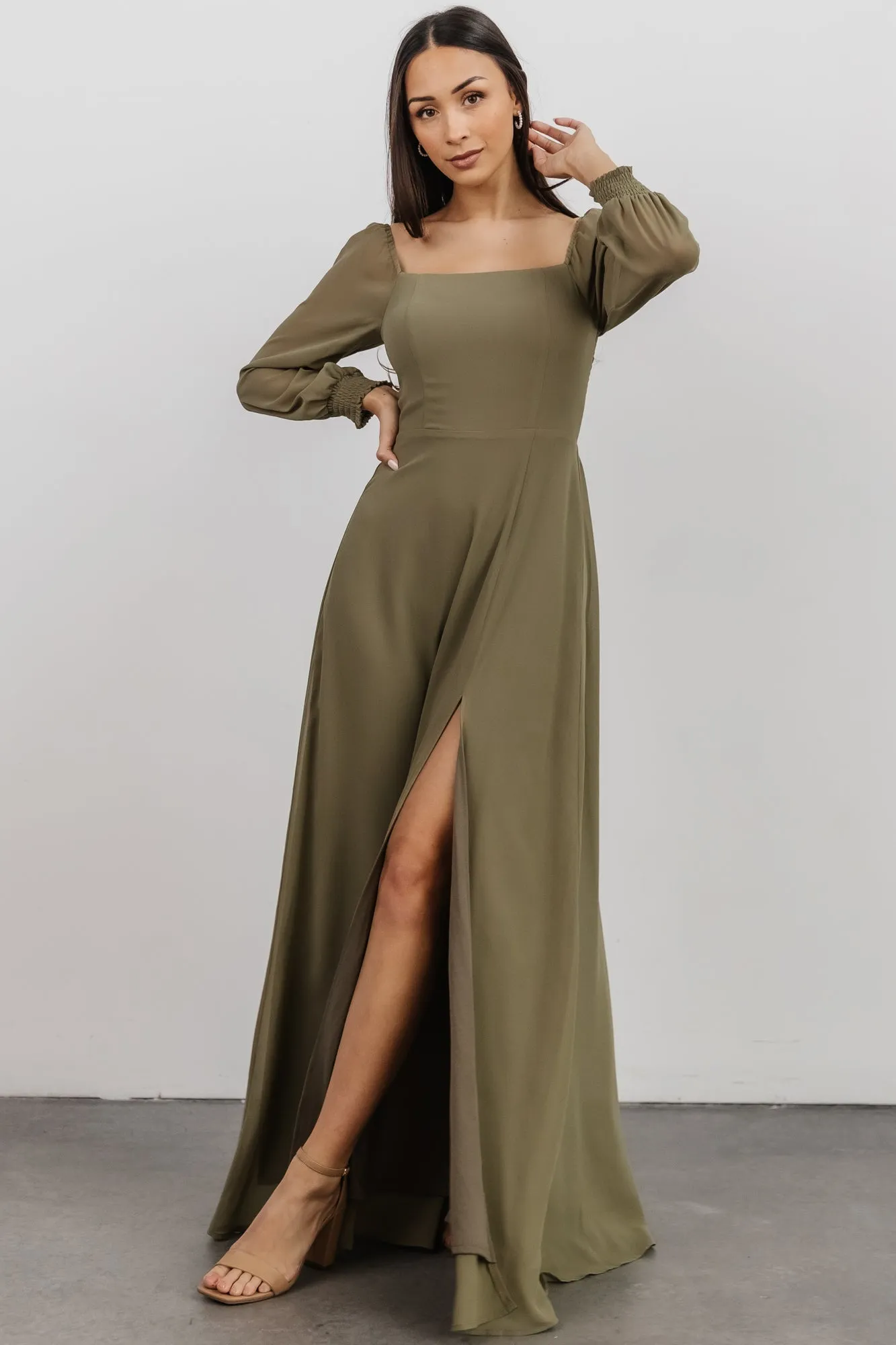 Giselle Maxi Dress | Dusty Olive sold by Baltic Born product image thumbnail 2