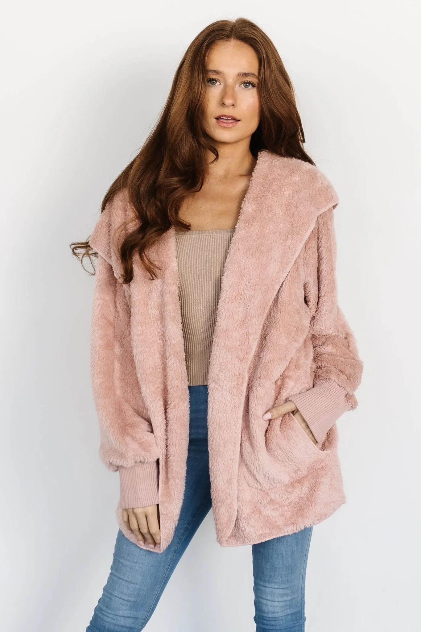 Melrose Teddy Jacket | Blush sold by Baltic Born