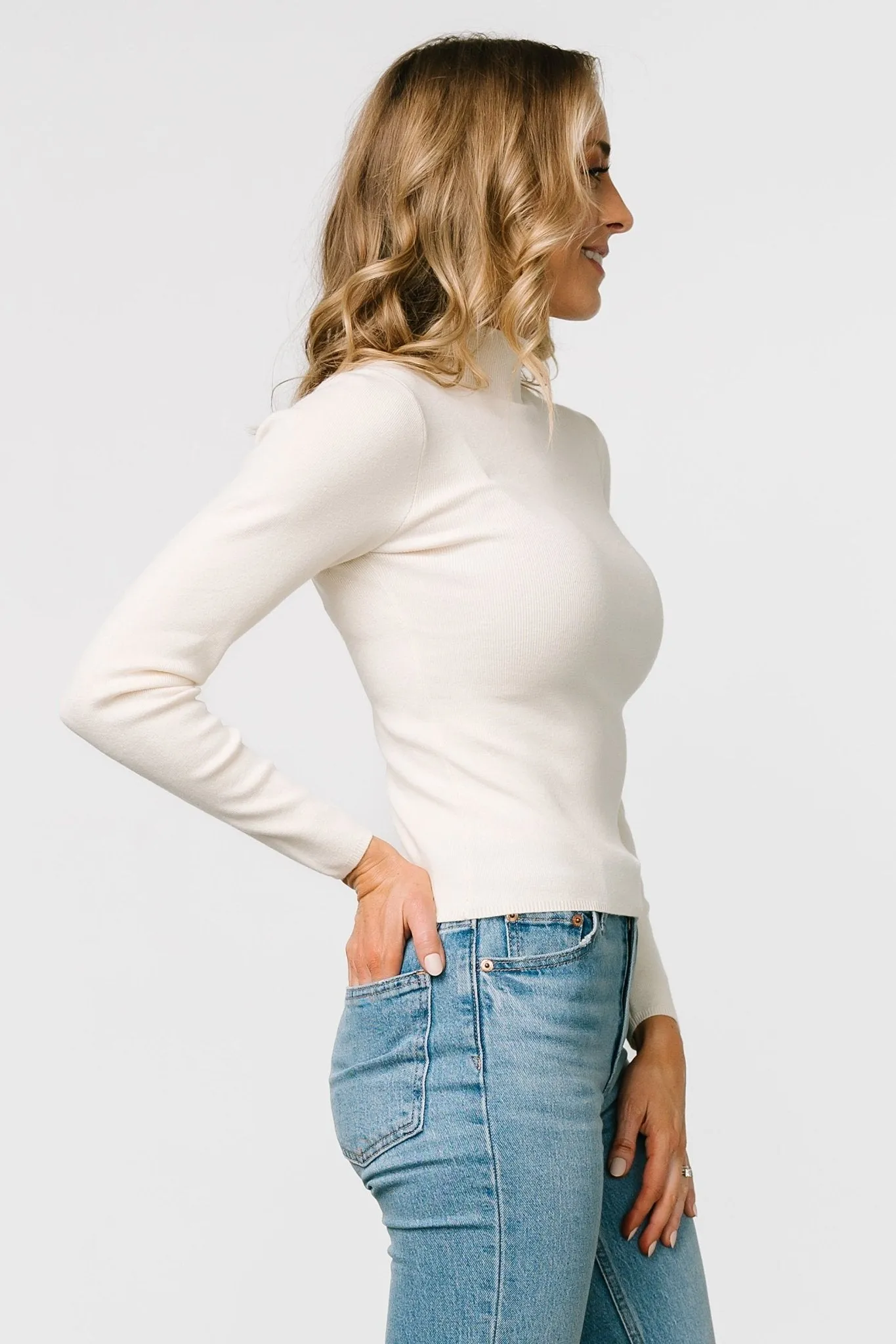 Frances Knit Top | Ivory sold by Baltic Born product image thumbnail 3