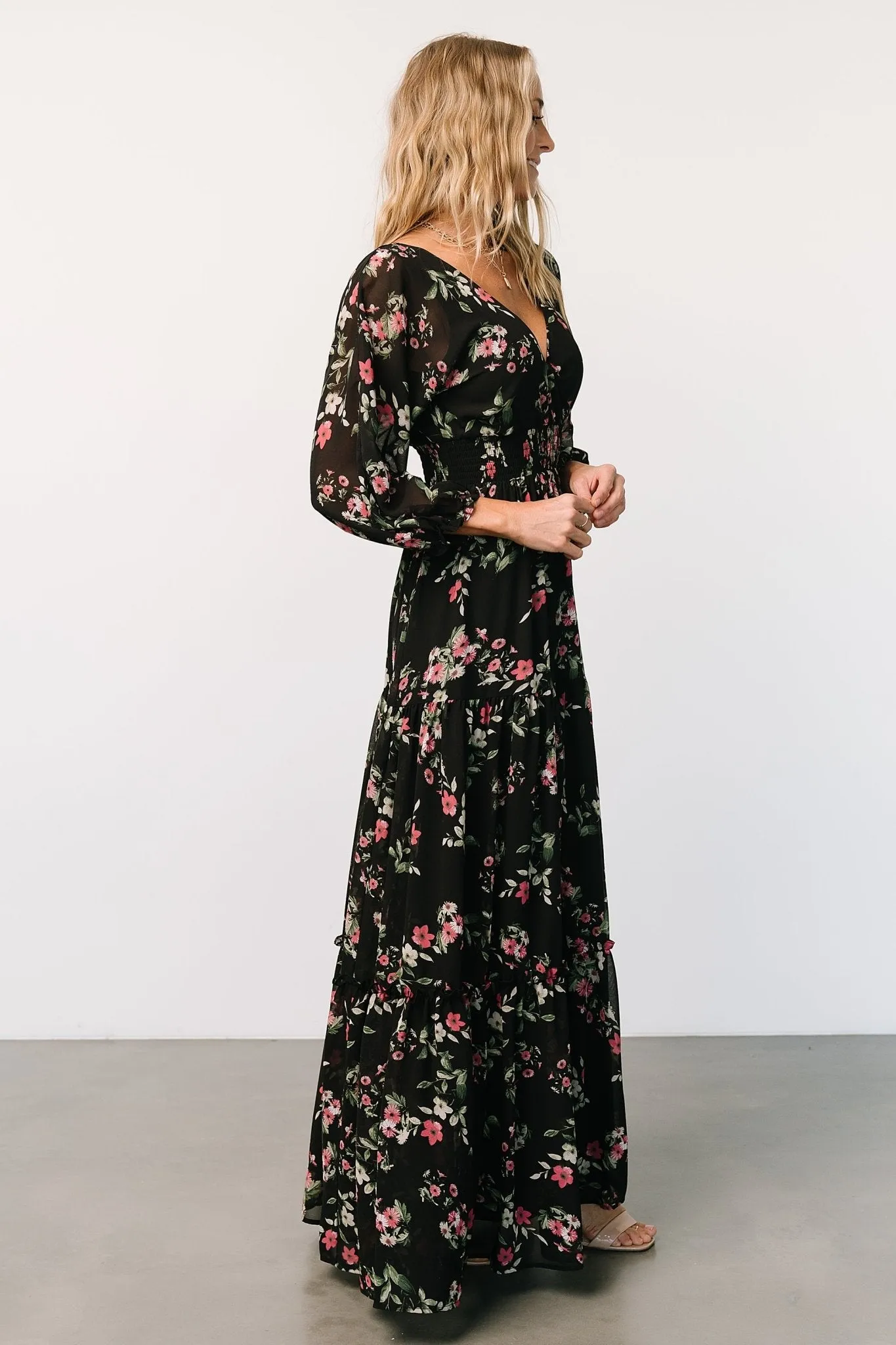 Sawyer Tiered Maxi Dress | Black + Berry sold by Baltic Born product image thumbnail 3