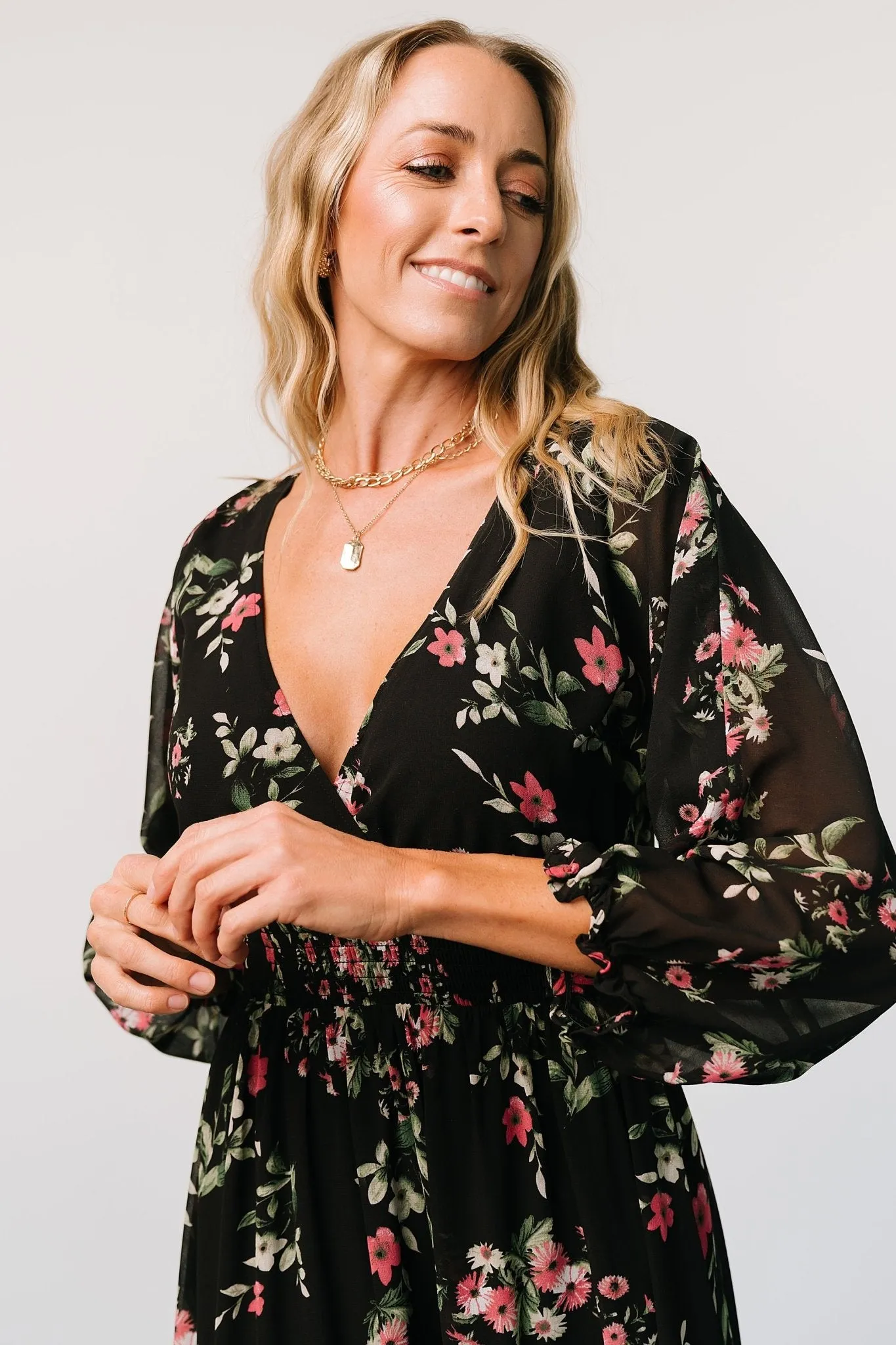 Sawyer Tiered Maxi Dress | Black + Berry sold by Baltic Born product image thumbnail 4