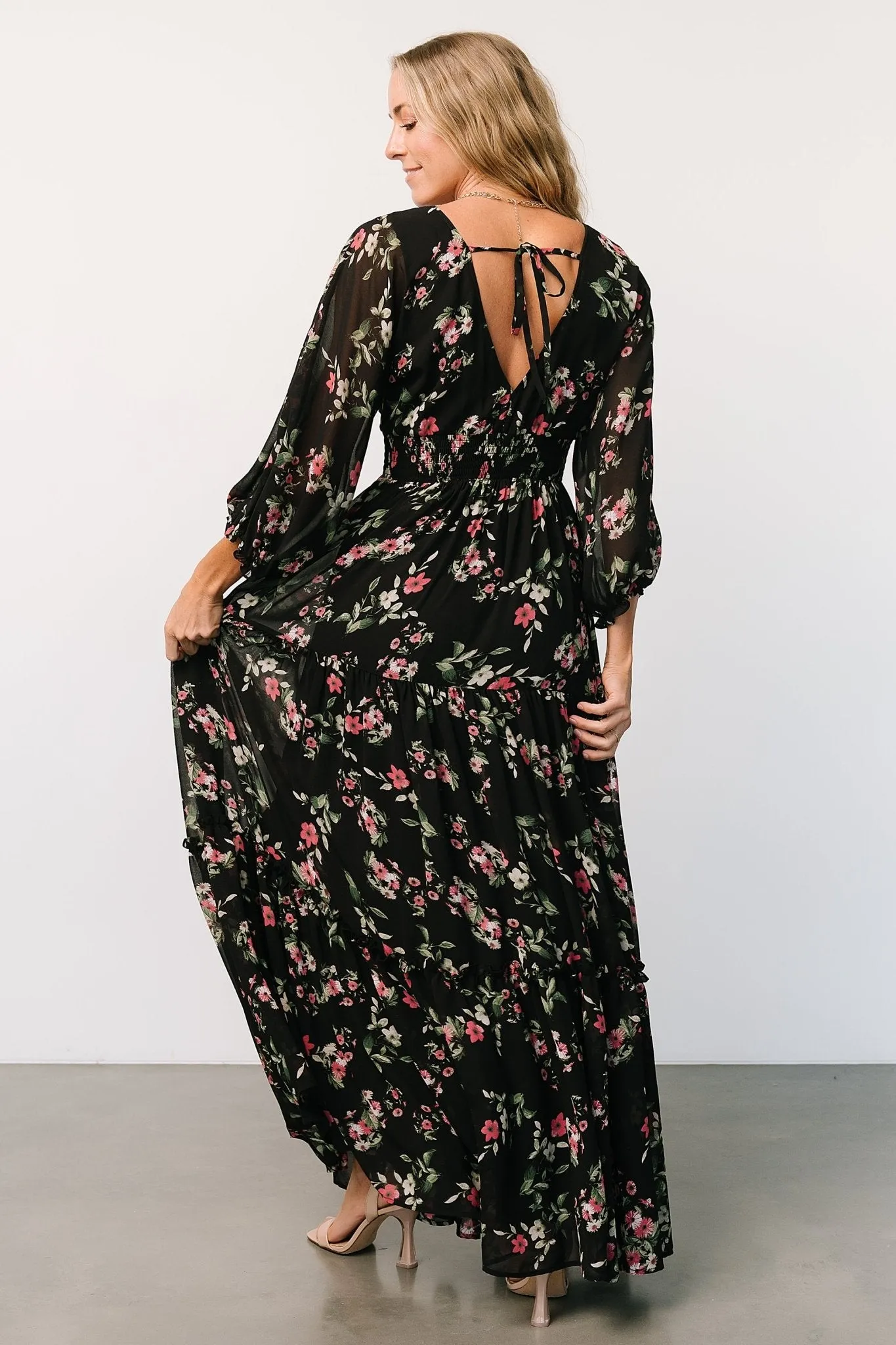Sawyer Tiered Maxi Dress | Black + Berry sold by Baltic Born product image thumbnail 2
