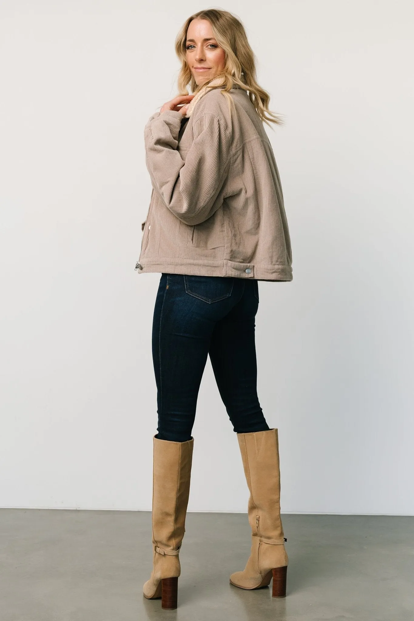 Ridley Corduroy Jacket | Taupe sold by Baltic Born product image thumbnail 3