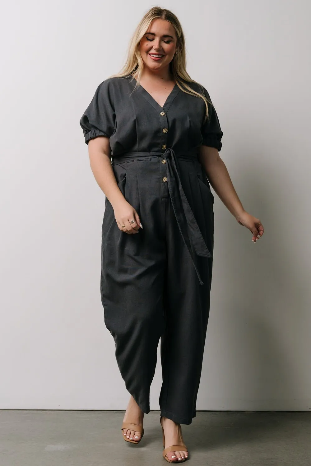 Heidi Jumpsuit | Dark Slate sold by Baltic Born product image thumbnail 5