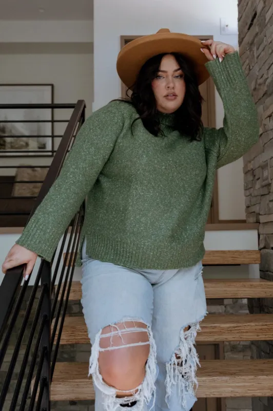 Oaklynn Turtleneck Sweater | Green sold by Baltic Born