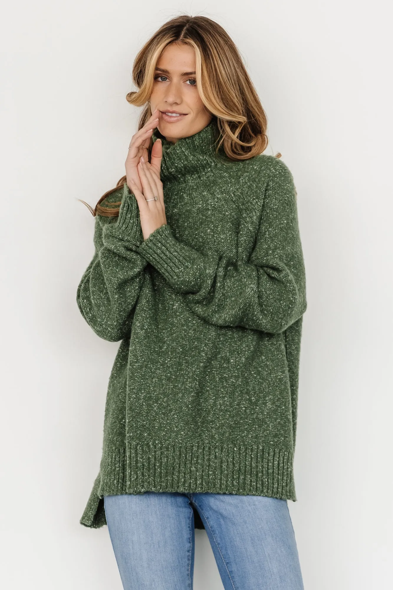 Oaklynn Turtleneck Sweater | Green sold by Baltic Born product image thumbnail 2