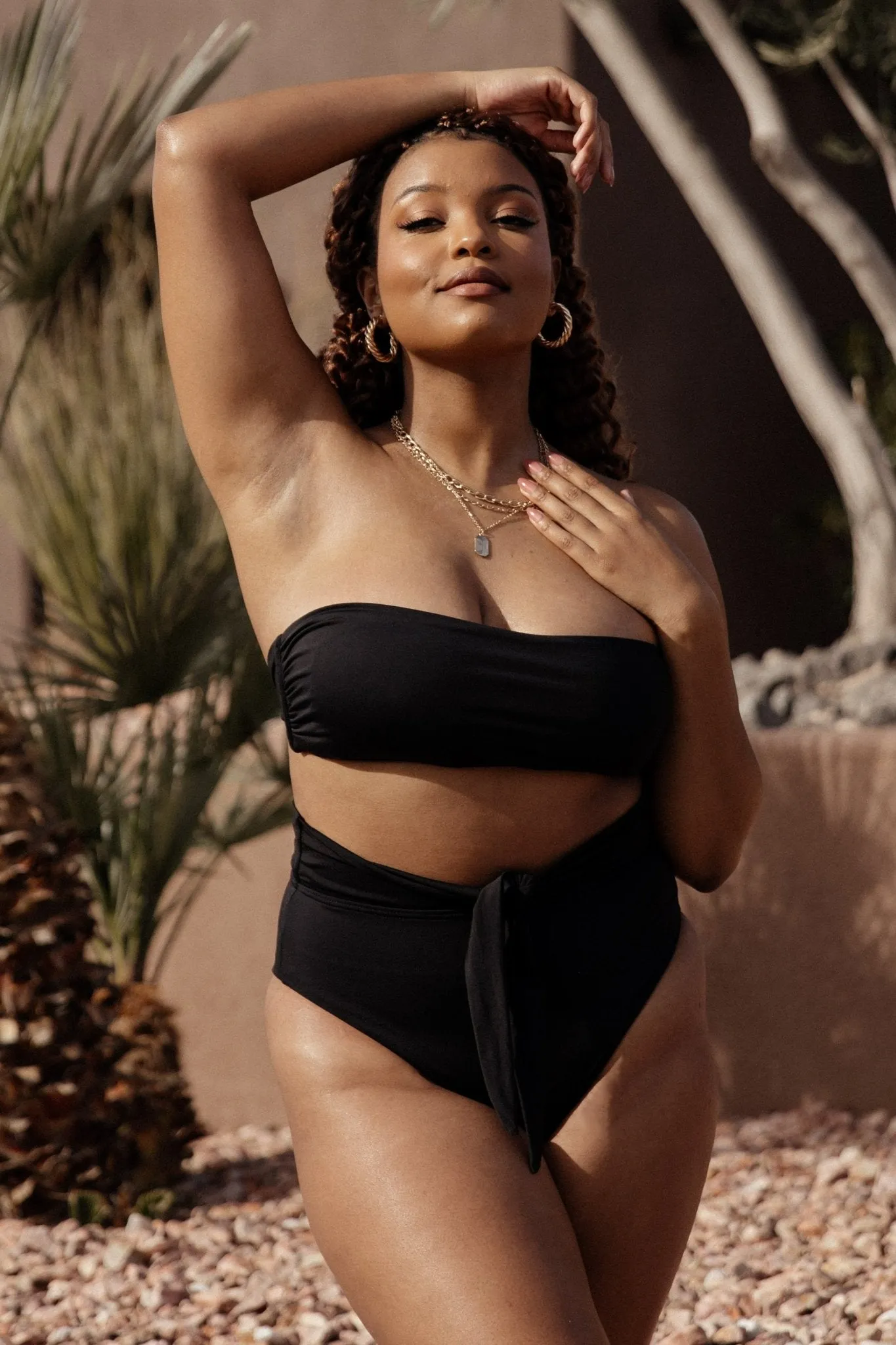 Milos Bikini Top | Black sold by Baltic Born product image thumbnail 2