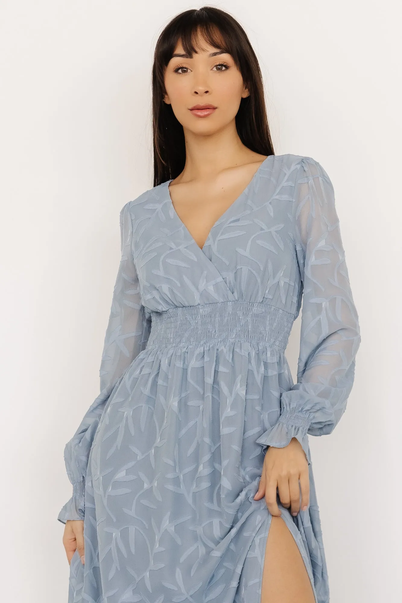 Bridget Textured Maxi Dress | Light Blue sold by Baltic Born product image thumbnail 3