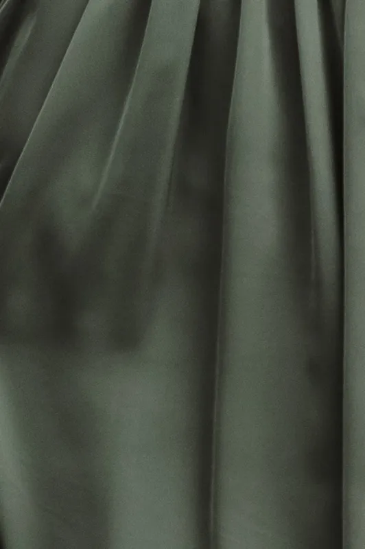 Fabric Swatch - Sicily Satin | Dusty Green sold by Baltic Born