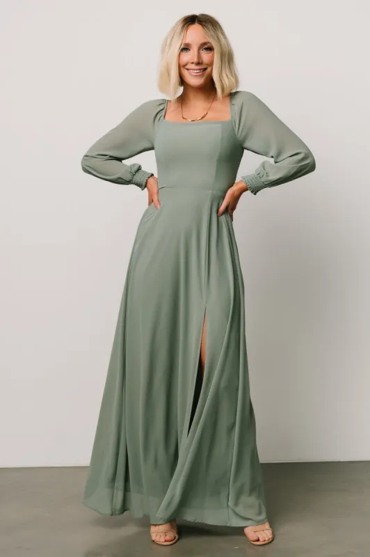 Giselle Maxi Dress | Eucalyptus sold by Baltic Born