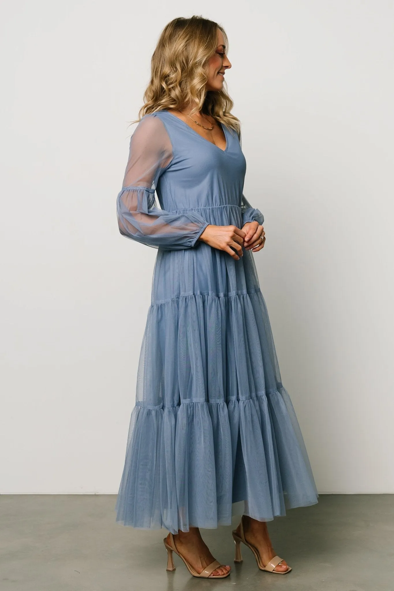 Hoffman Tulle Maxi Dress | Whisper Blue sold by Baltic Born product image thumbnail 3