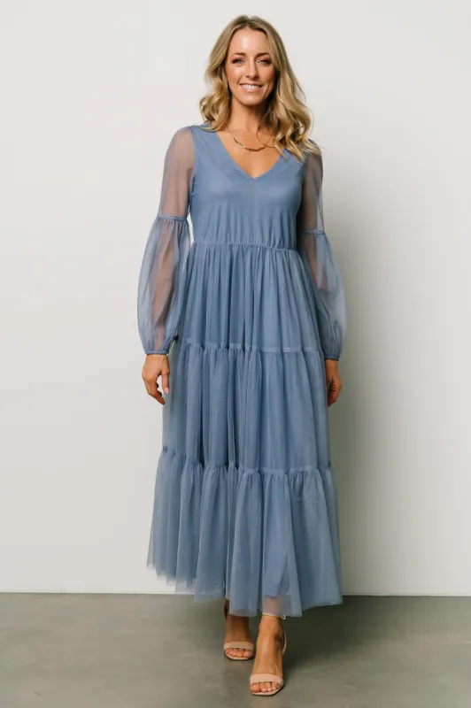 Hoffman Tulle Maxi Dress | Whisper Blue sold by Baltic Born
