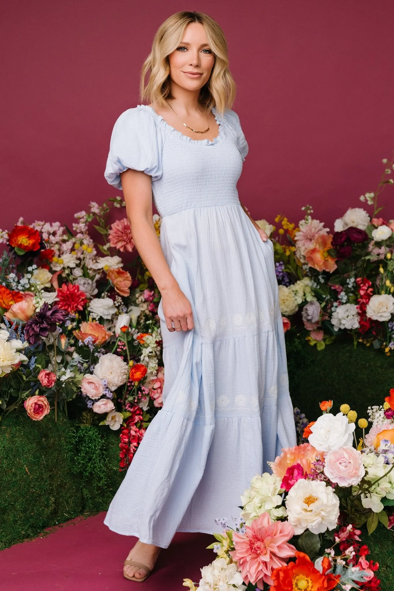 Carrington Maxi Dress | Light Blue sold by Baltic Born product image thumbnail 4