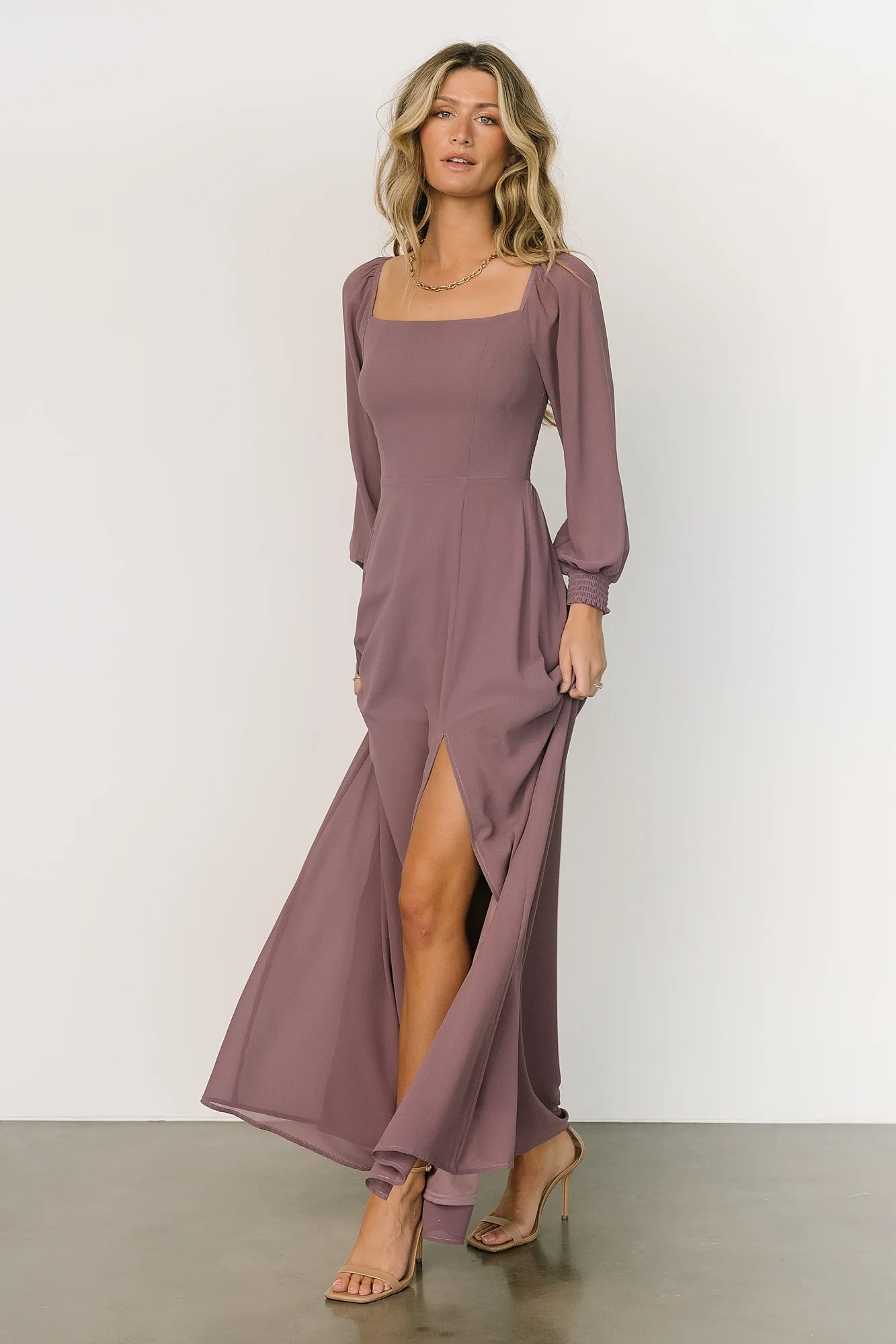 Giselle Maxi Dress | Vintage Plum sold by Baltic Born product image thumbnail 3