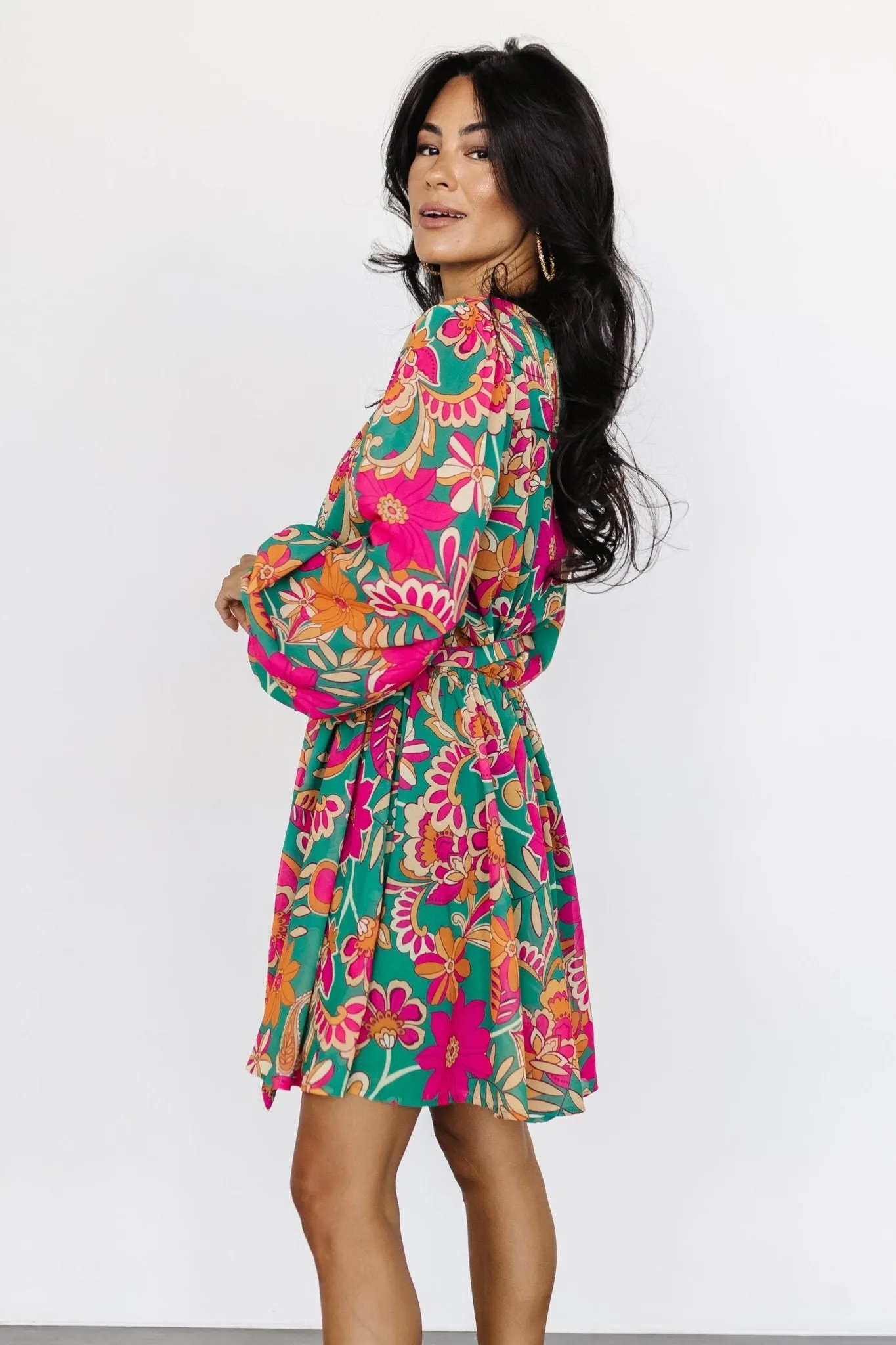 Wesley Mini Dress | Green Multi sold by Baltic Born product image thumbnail 3