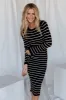 Iggy Sweater Dress | Black + Ivory sold by Baltic Born