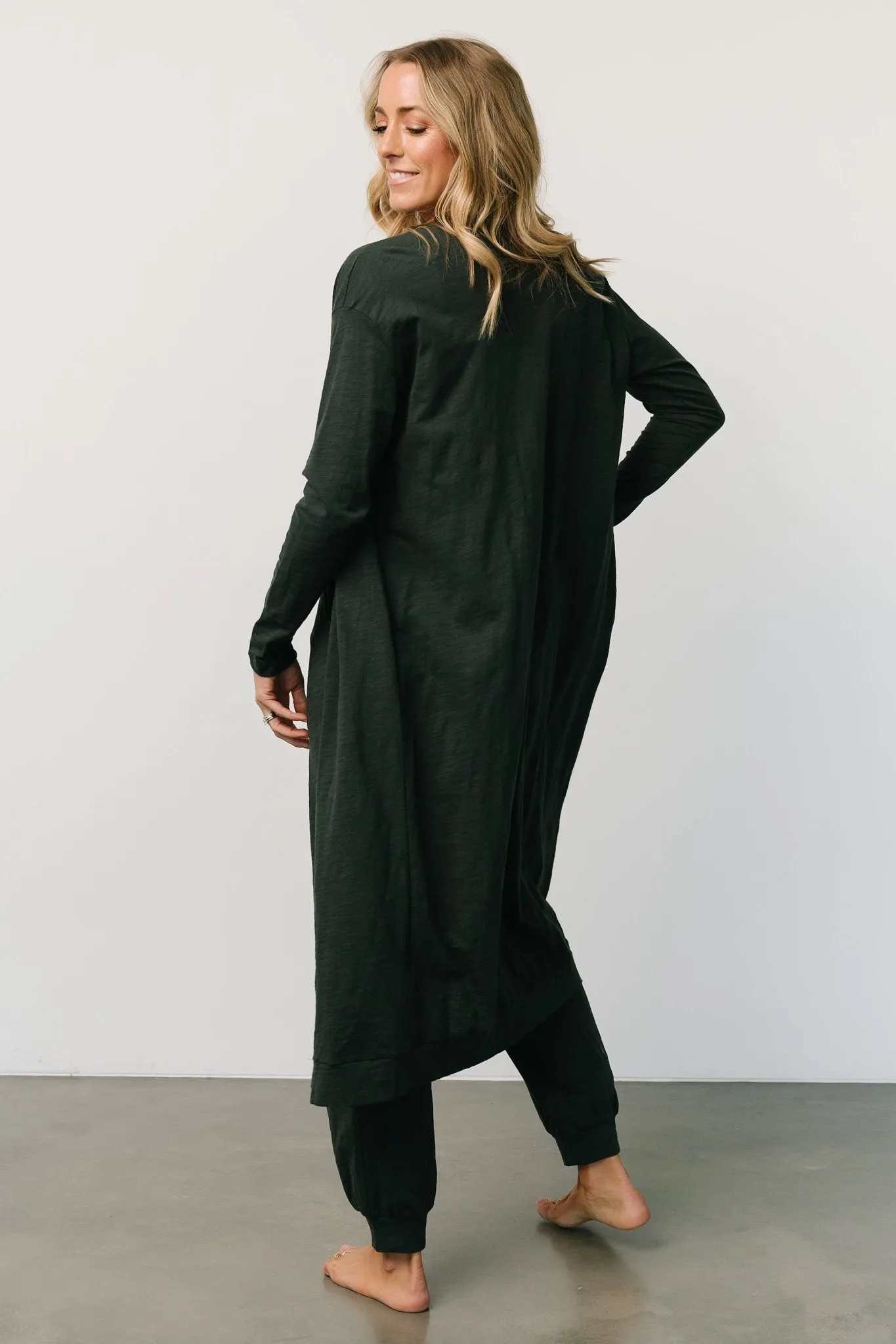Janae Jumpsuit + Cardigan Set | Dark Green sold by Baltic Born product image thumbnail 4