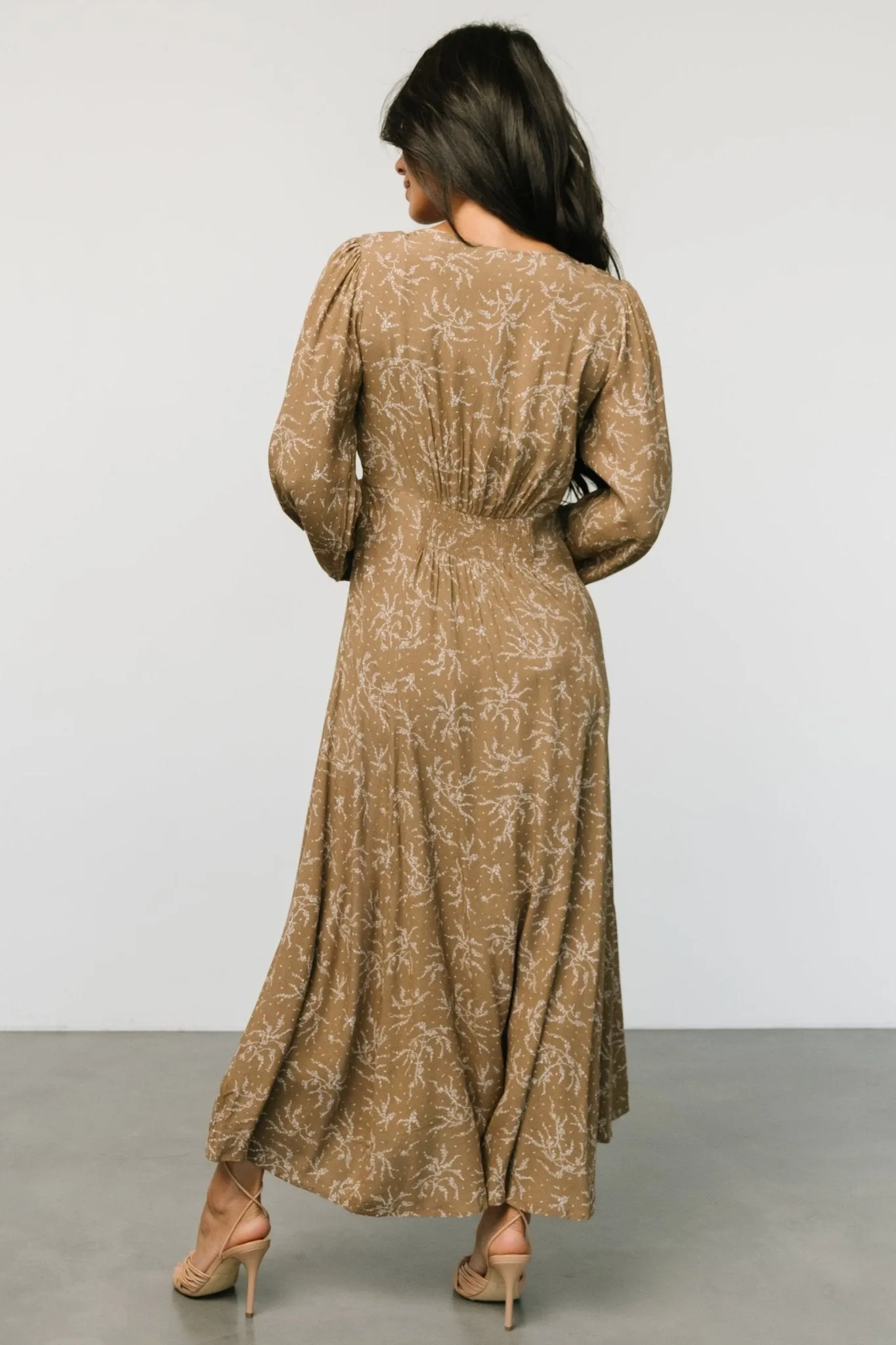 Claudine Maxi Dress | Dusty Brown Print sold by Baltic Born product image thumbnail 4