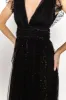 Annika Sequin Mesh Maxi Dress | Black sold by Baltic Born