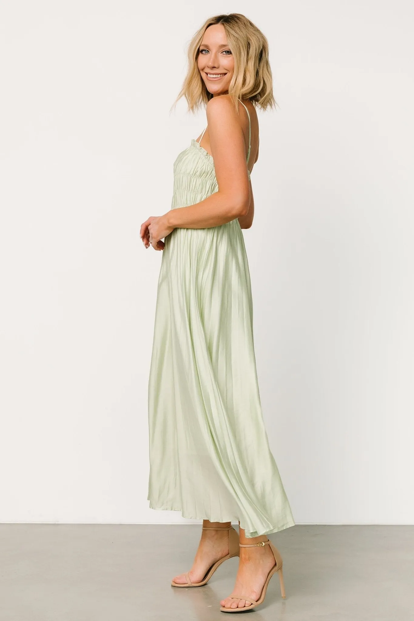 Hattie Maxi Dress | Light Sage sold by Baltic Born product image thumbnail 3