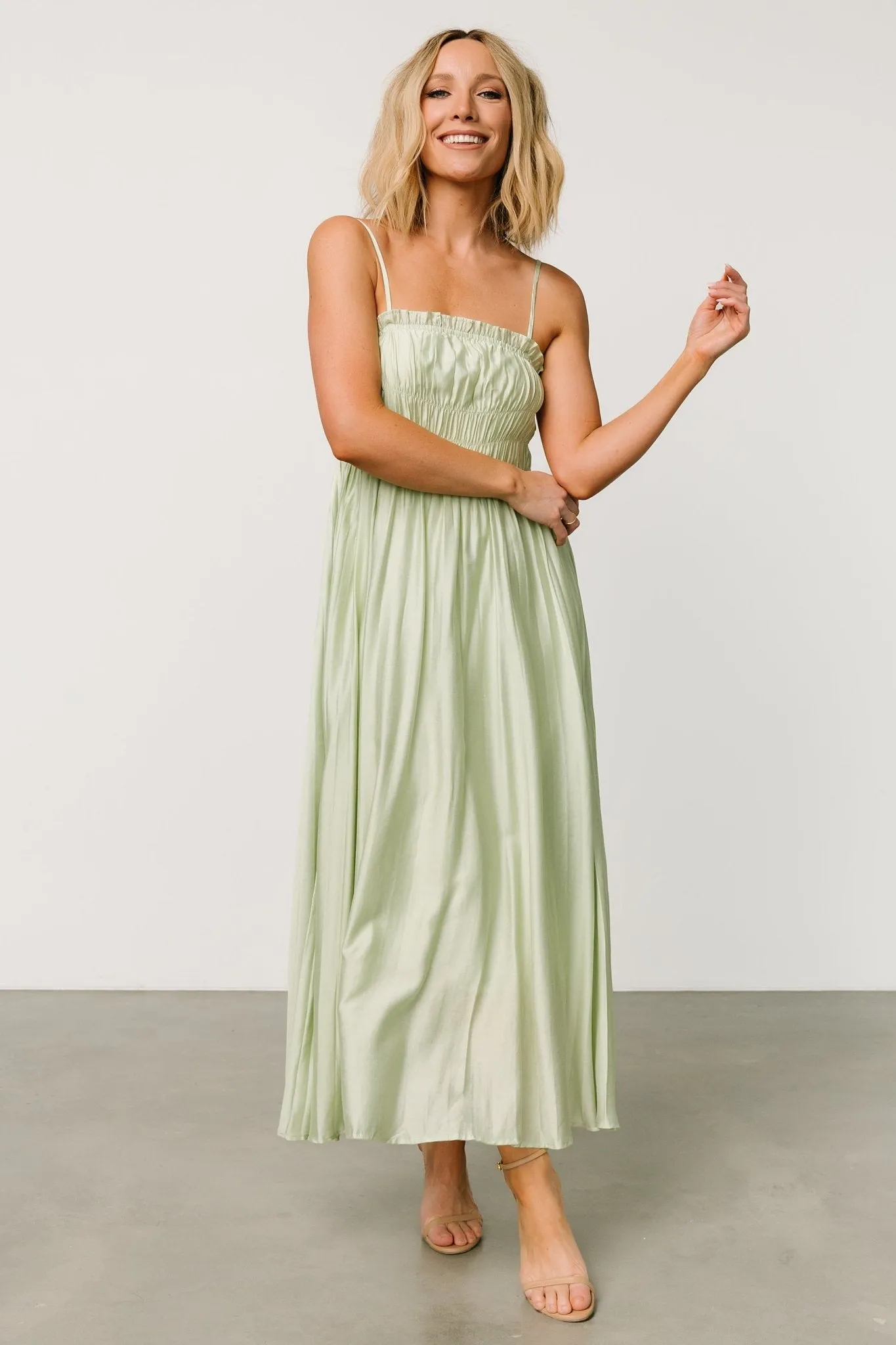 Hattie Maxi Dress | Light Sage sold by Baltic Born product image thumbnail 4