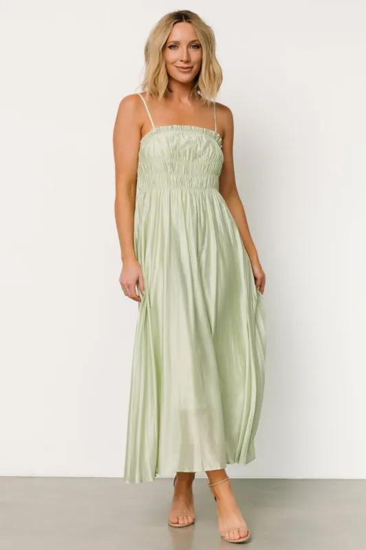 Hattie Maxi Dress | Light Sage sold by Baltic Born