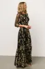 Destiny Sequin Maxi Dress | Black + Gold sold by Baltic Born