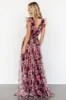 Carmine Maxi Dress | Wine Floral sold by Baltic Born